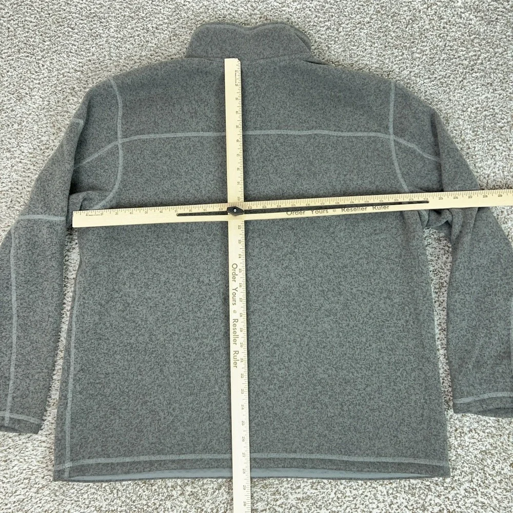 North‎ Face Pullover Mens 2XL Gray Fleece Quarter Zip Long Sleeve Hiking Top